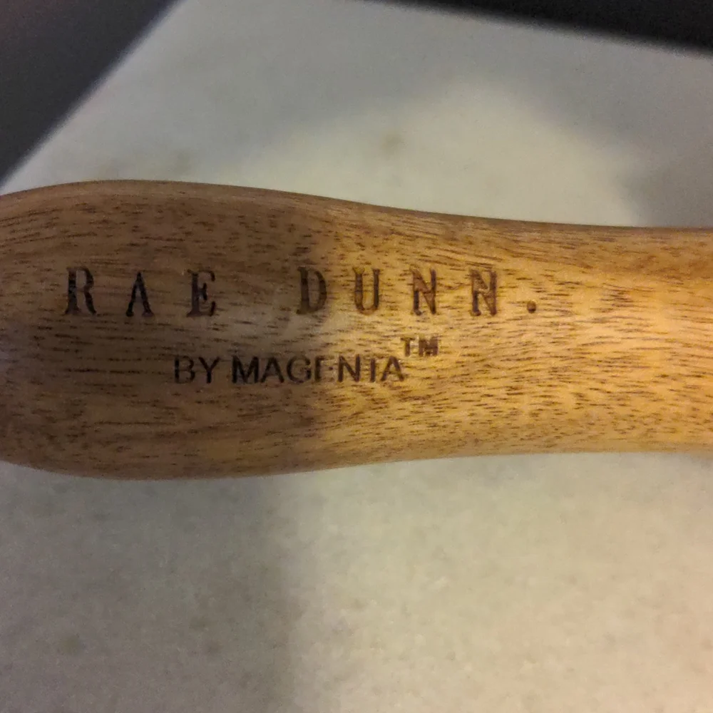 Rae Dunn Cutie Pie orange and white rolling pin NWT - Picture 4 of 4
